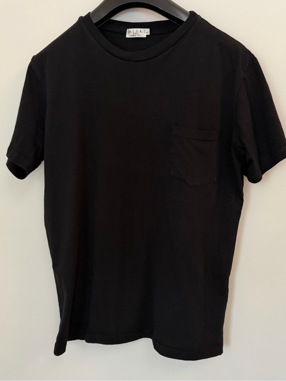 M.I.D.A. Made in Italy Black Pocket Tee
Large